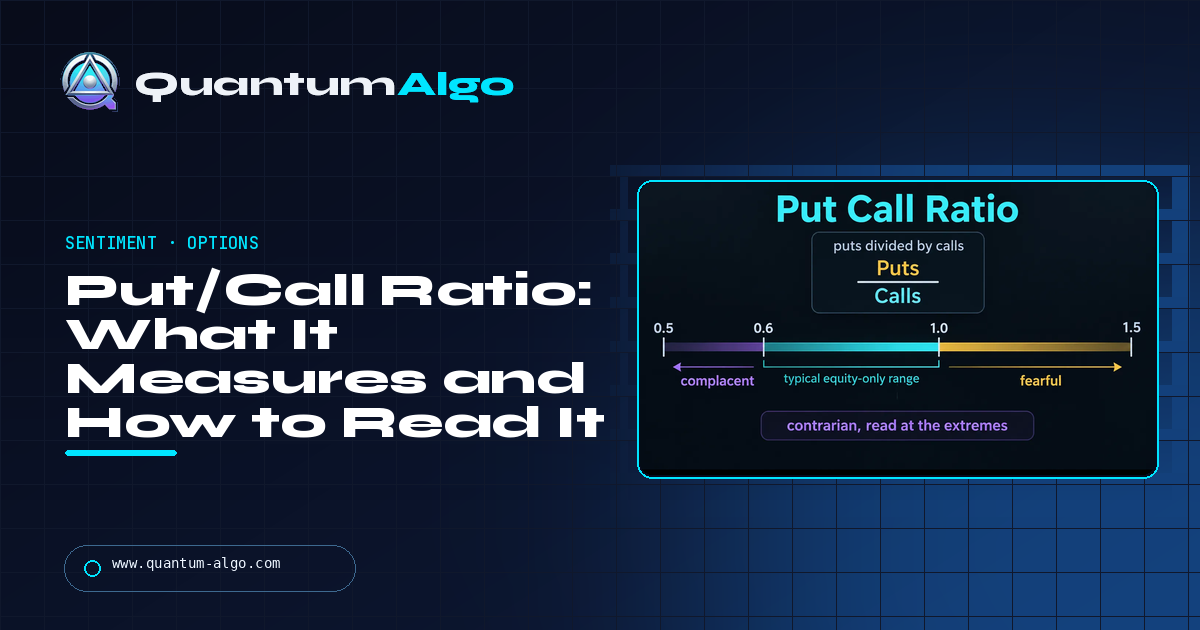 Put/Call Ratio: What It Measures, How to Read It, and When It Actually Works — Quantum Algo guide