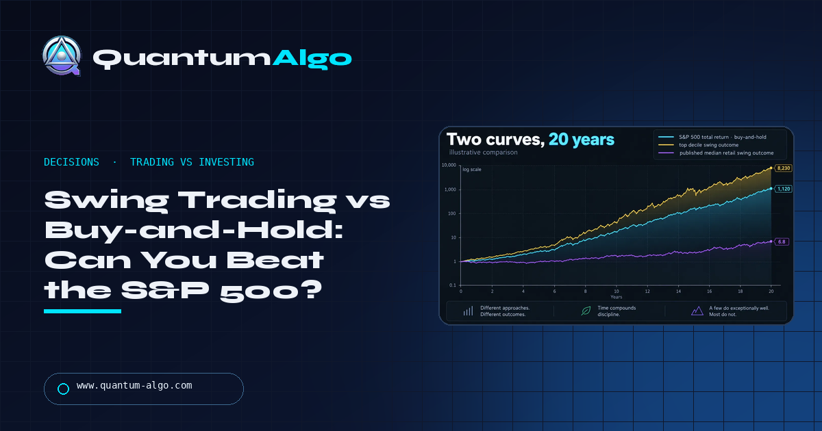 Swing Trading vs Buy-and-Hold: Can Swing Trading Beat the S&P 500? The Honest Arithmetic — Quantum Algo guide