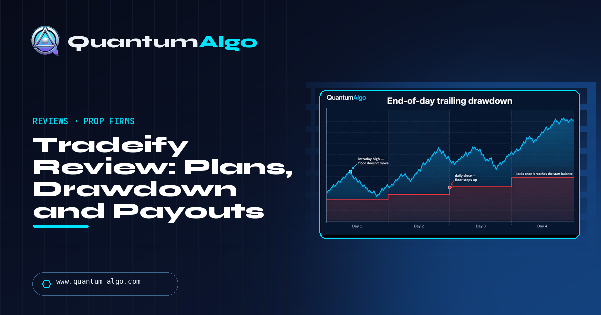 Tradeify Review: Growth vs Select vs Lightning, the Drawdown, Payout Rules and Our Verdict — Quantum Algo guide