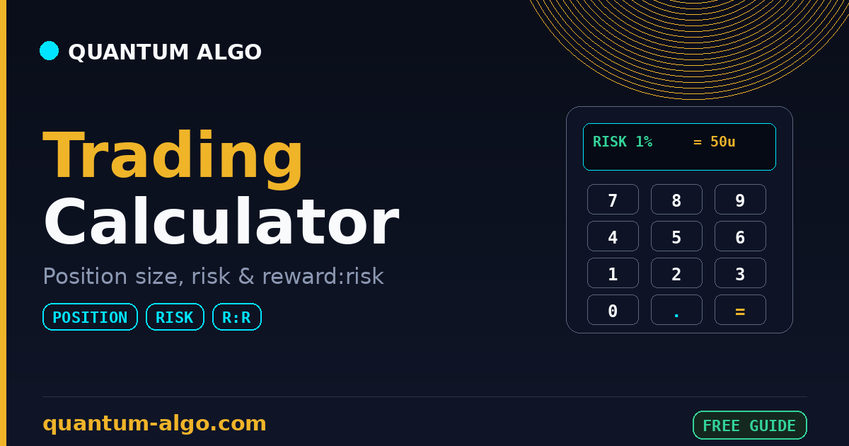 Trading Calculator: Position Size & Risk (2026)