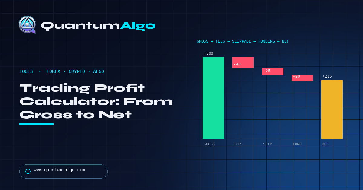 Trading Profit Calculator for Forex, Crypto and Algorithmic Trading — Quantum Algo guide