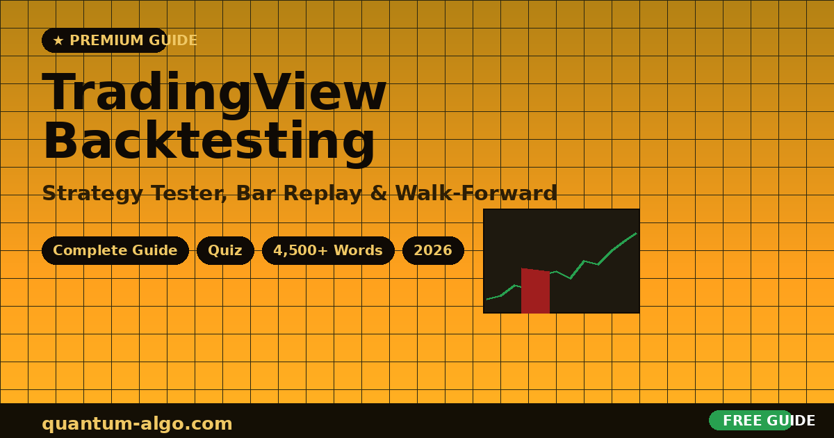 TradingView Backtesting 2026 — Strategy Tester & Bar Replay Guide