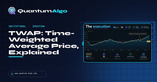 TWAP Explained: Formula, Algorithm & TWAP vs VWAP — Premium Guide
