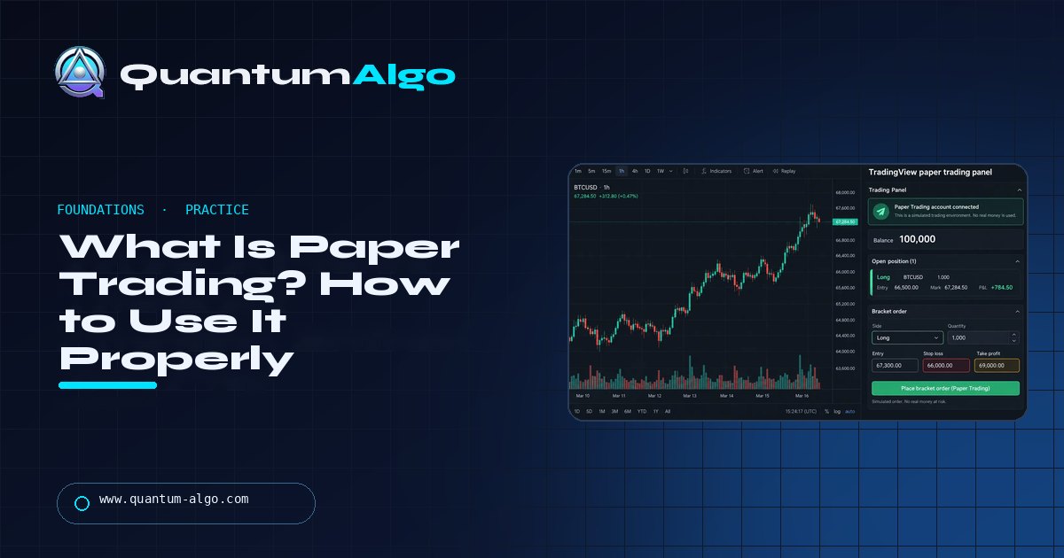 What Is Paper Trading? How to Practise Without Risking Money (and When to Go Live) — Quantum Algo guide
