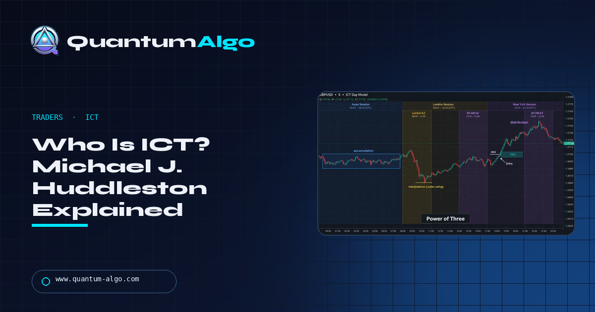 Who Is ICT (Michael J. Huddleston)? The Trader Behind Killzones, FVGs and the 2022 Model — Quantum Algo guide
