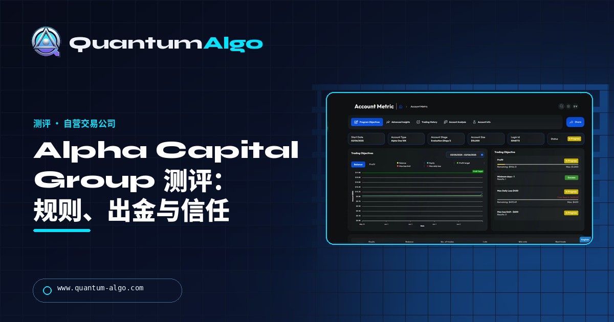 Alpha Capital Group 测评:规则、价格、出金与信任问题 — Quantum Algo 指南