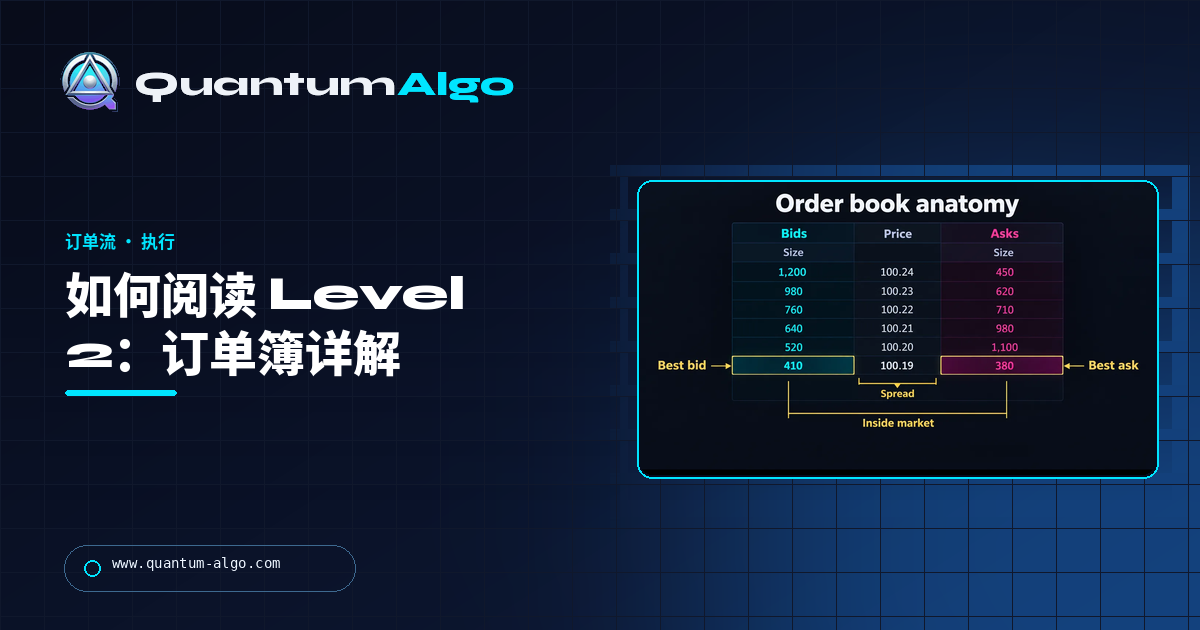 如何阅读 Level 2:面向交易者的订单簿详解——Quantum Algo 指南
