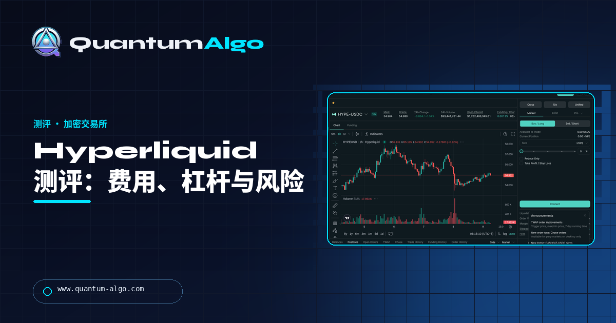 Hyperliquid 测评：费用、杠杆、金库、风险、优缺点 — Quantum Algo 指南