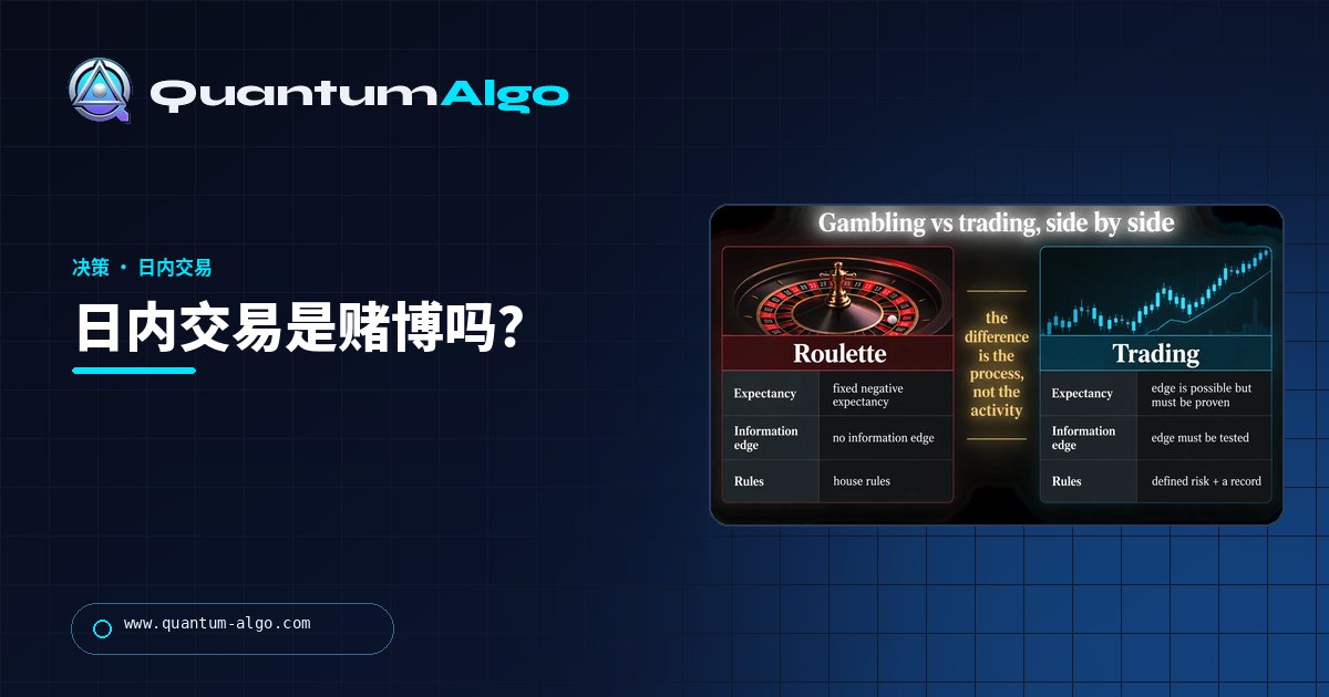 日内交易是赌博吗?界线、风险、记录与合法性 — Quantum Algo 指南