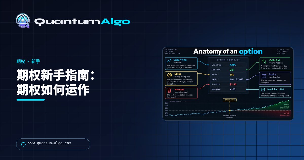 期权交易新手指南：期权如何运作、看涨与看跌，以及如何避免受伤入门 — Quantum Algo 指南