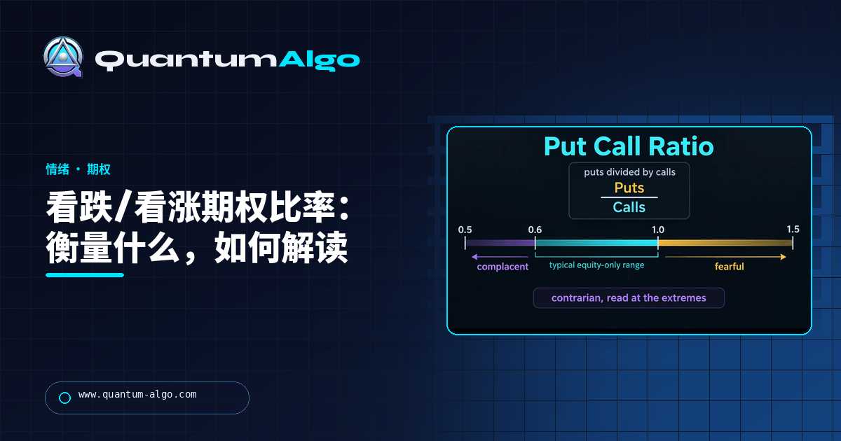 Quantum Algo 指南:看跌/看涨期权比率衡量什么、如何解读,以及何时真正有效