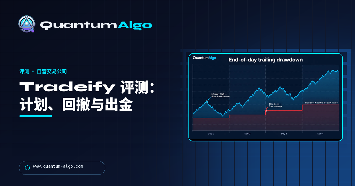 Tradeify 评测：Growth vs Select vs Lightning、回撤、出金规则和我们的结论——Quantum Algo 指南