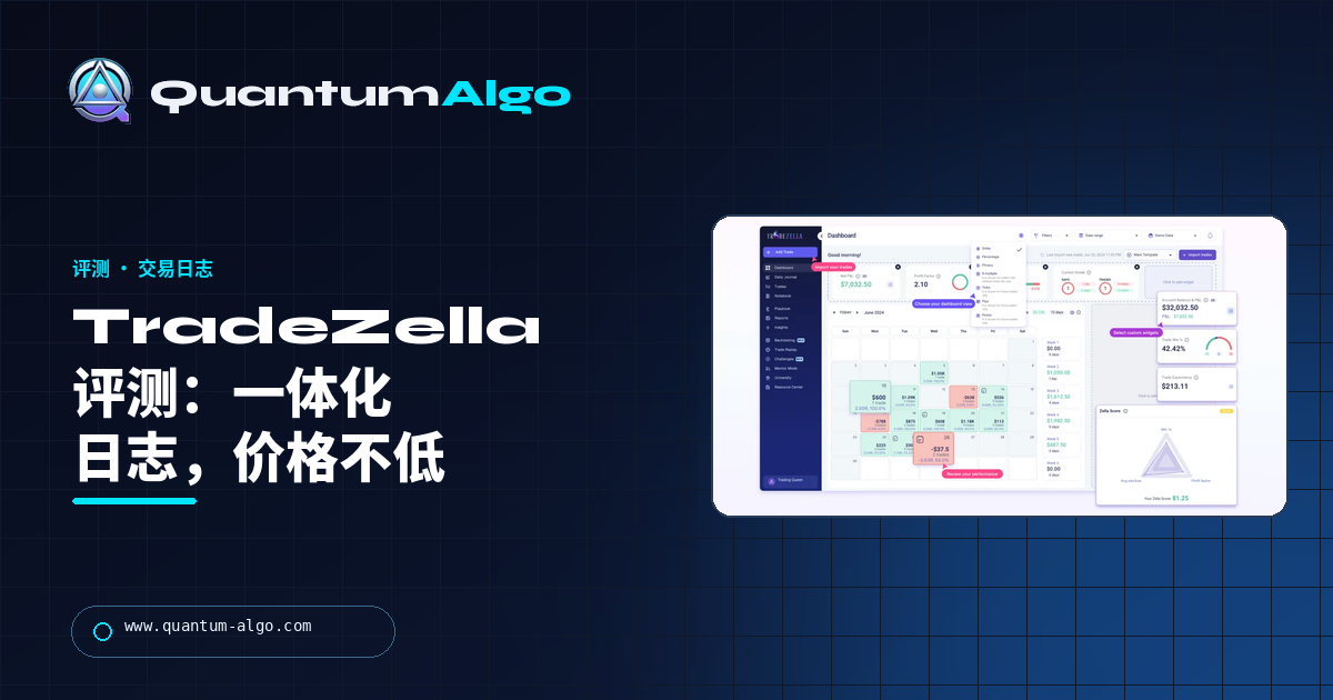 TradeZella 评测:一体化交易日志,哪些地方值回票价,哪些地方不值 — Quantum Algo 指南。